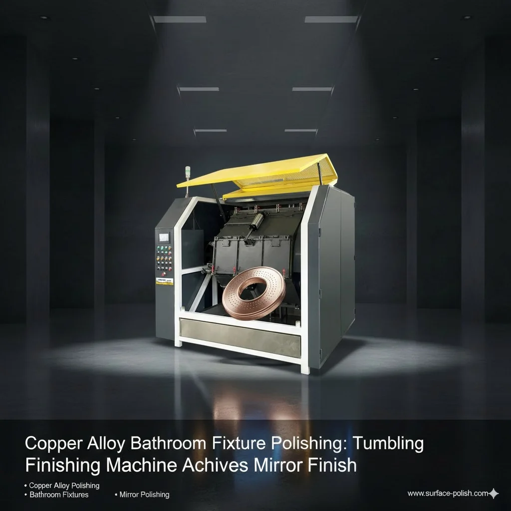 Copper Alloy Bathroom Fixture Polishing: Tumbling Finishing Machine Achieves Mirror Finish