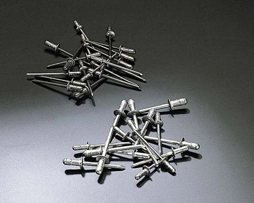 Blind rivets used to evaluate burr removal and hollow feature protection