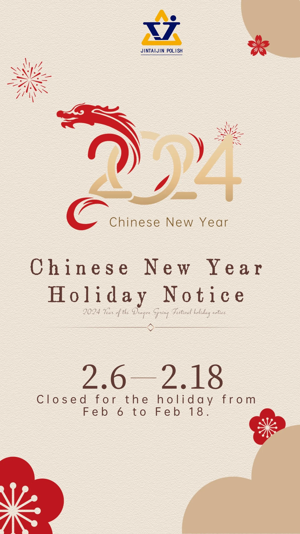 Lunar New Year at JintaiJin Polishing Company