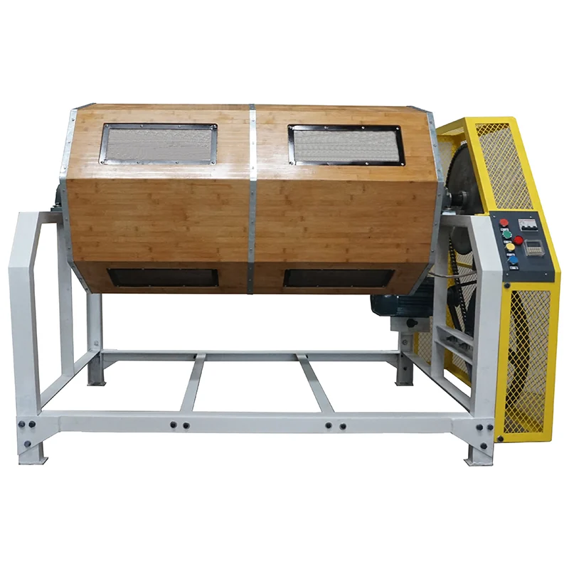 300L Compact Wood Barrel Dry Polishing Machine