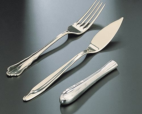 Cutlery polishing sample