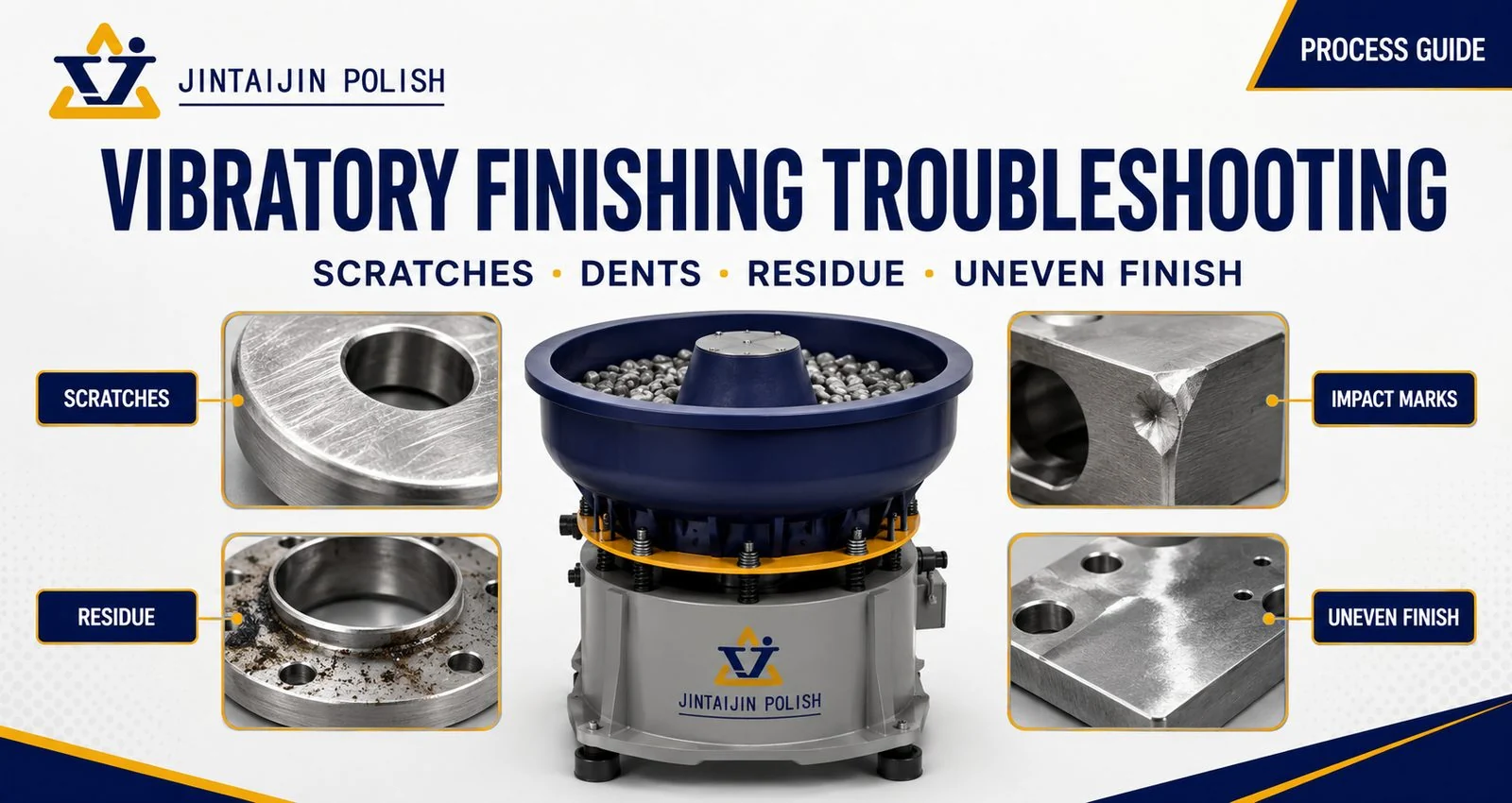 Vibratory Finishing Troubleshooting: How to Fix Scratches, Dents, Residue, and Uneven Results