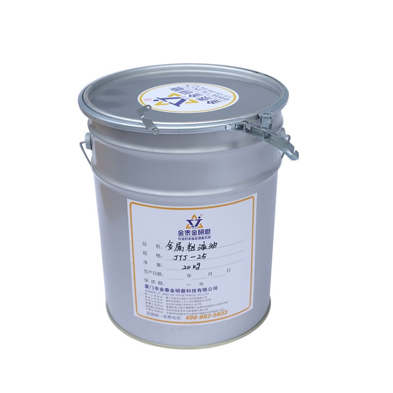 A 20 kg drum of coarse metal rolling compound: the grade that does the cutting on aluminium before any brightening